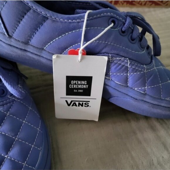 Vans Opening Ceremony Women Size 8 Authentic Quilted Baja Blue Gf 112025 - Picture 6 of 8